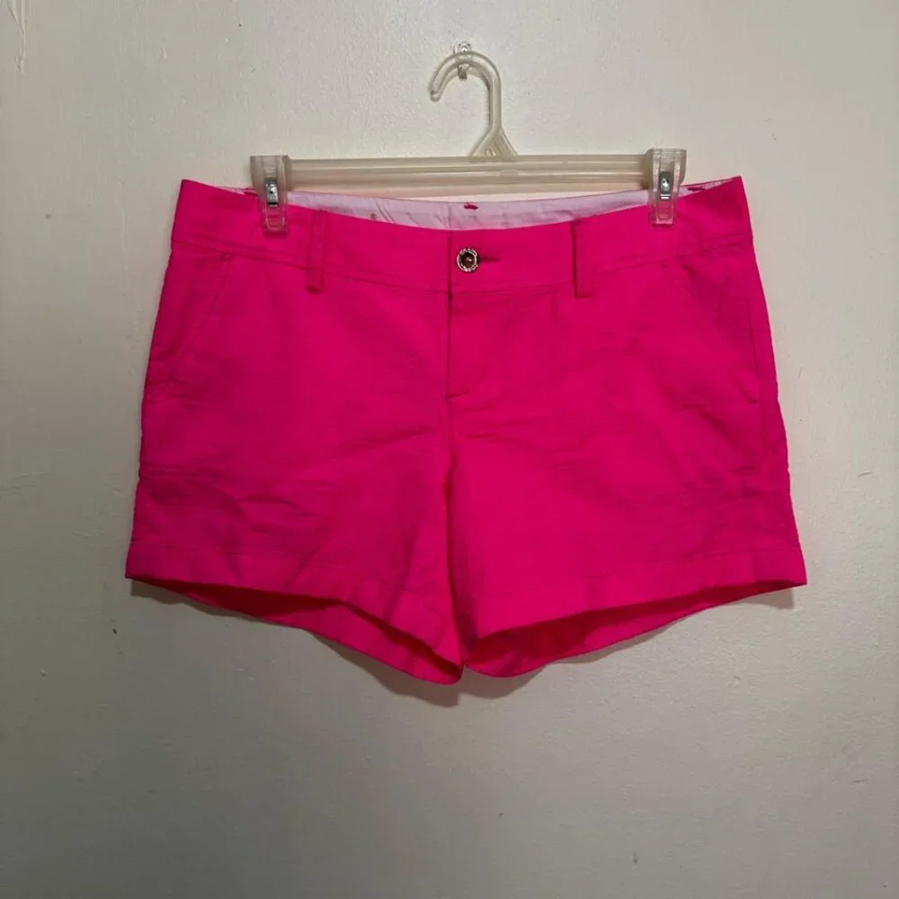 NWT Lilly Pulitzer The Callahan Shorts Size 12 in Neon Pink